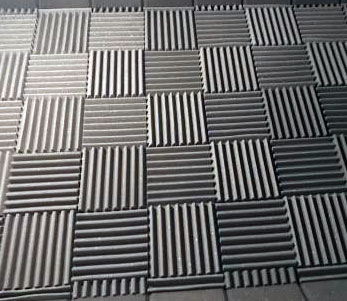 Acoustic profile foam tiles