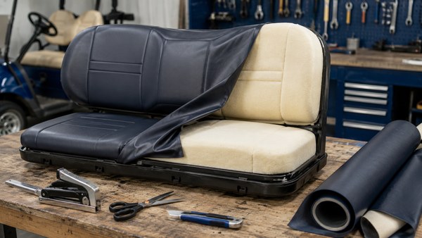 How to Reupholster a Golf Cart Seat