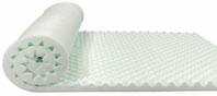 Medium density egg profile mattress topper